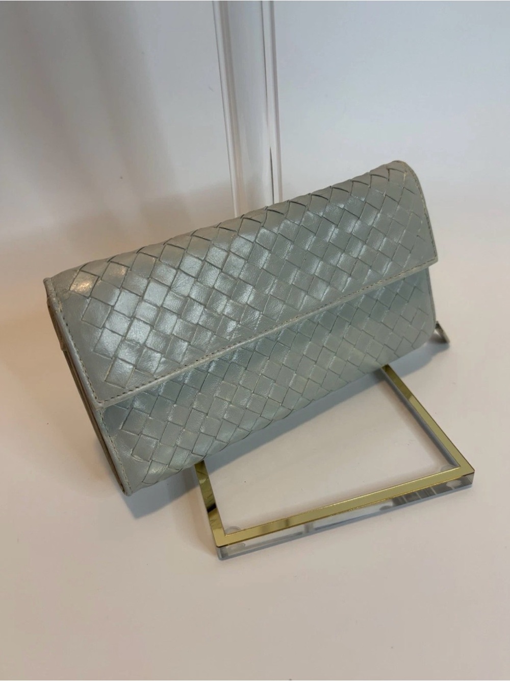 BOTTEGA VANETA ($690+) Intrecciato Weave Leather Long Zip Wallet AUTHENTIC
